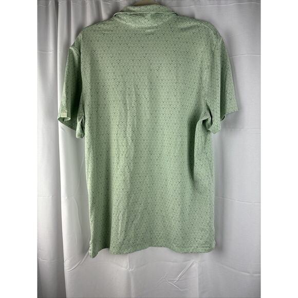 VRST Men's Broken Tees Print Polo Muted Mint Short Sleeve Large - Picture 9 of 9